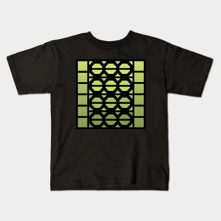 “Dimensional Bolts” - V.6 Green - (Geometric Art) (Dimensions) - Doc Labs Kids T-Shirt